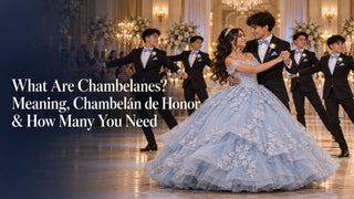 quinceanera chambelanes dancing the waltz with the quinceanera