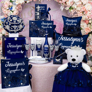 Navy Blue silver