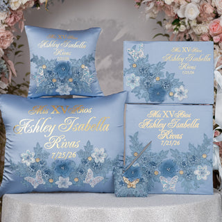 Dusty Blue Gold