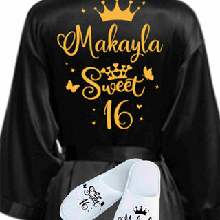 Sweet 16 Robe + Slippers