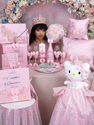 Shining pink Kitty for Quinceanera