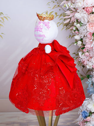 Red with Gold Doll for quinceanera