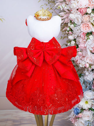 Red with Gold Doll for quinceanera
