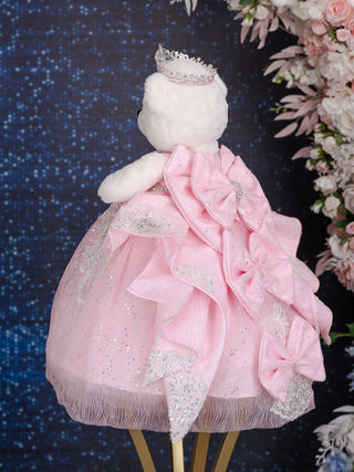 Ballet Pink Coquette Teddy Bear for Quinceanera