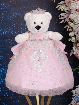 Ballet Pink Coquette Teddy Bear for Quinceanera