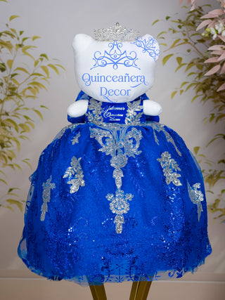 Royal Blue Silver with Bow Quince Doll