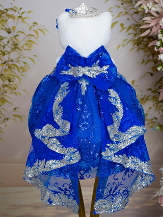 Royal Blue Silver with Bow Quince Doll