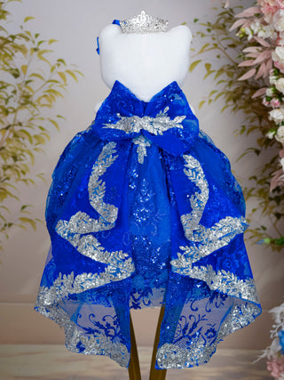 Royal Blue Silver with Bow Quince Doll