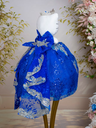 Royal Blue Silver with Bow Quince Doll