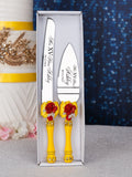 Yellow Enchanted Rose 1 quinceanera champagne glass
