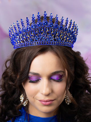 Royal Blue Quinceanera Crown