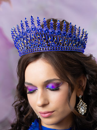 Royal Blue Quinceanera Crown