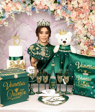 Green full quinceanera package