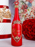 Red quinceanera bottle