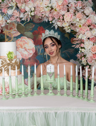 Sage Green Pink quinceanera dress hanger / quinceanera-decor Sage Green Pink quinceanera dress hanger / quinceanera-decor