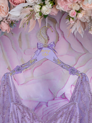 Lavender quinceanera dress hanger