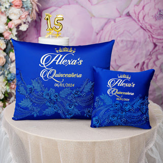 Royal blue quinceanera bouquet 9 inches