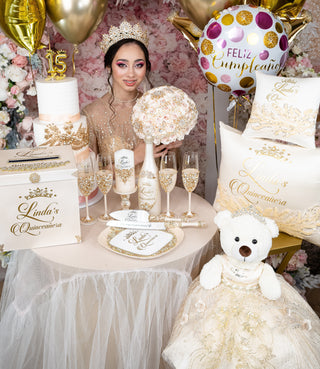 Gold full quinceanera package