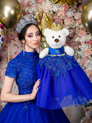 Azul real Ultimo Oso de Peluche quinceañera Oso de membrillo
