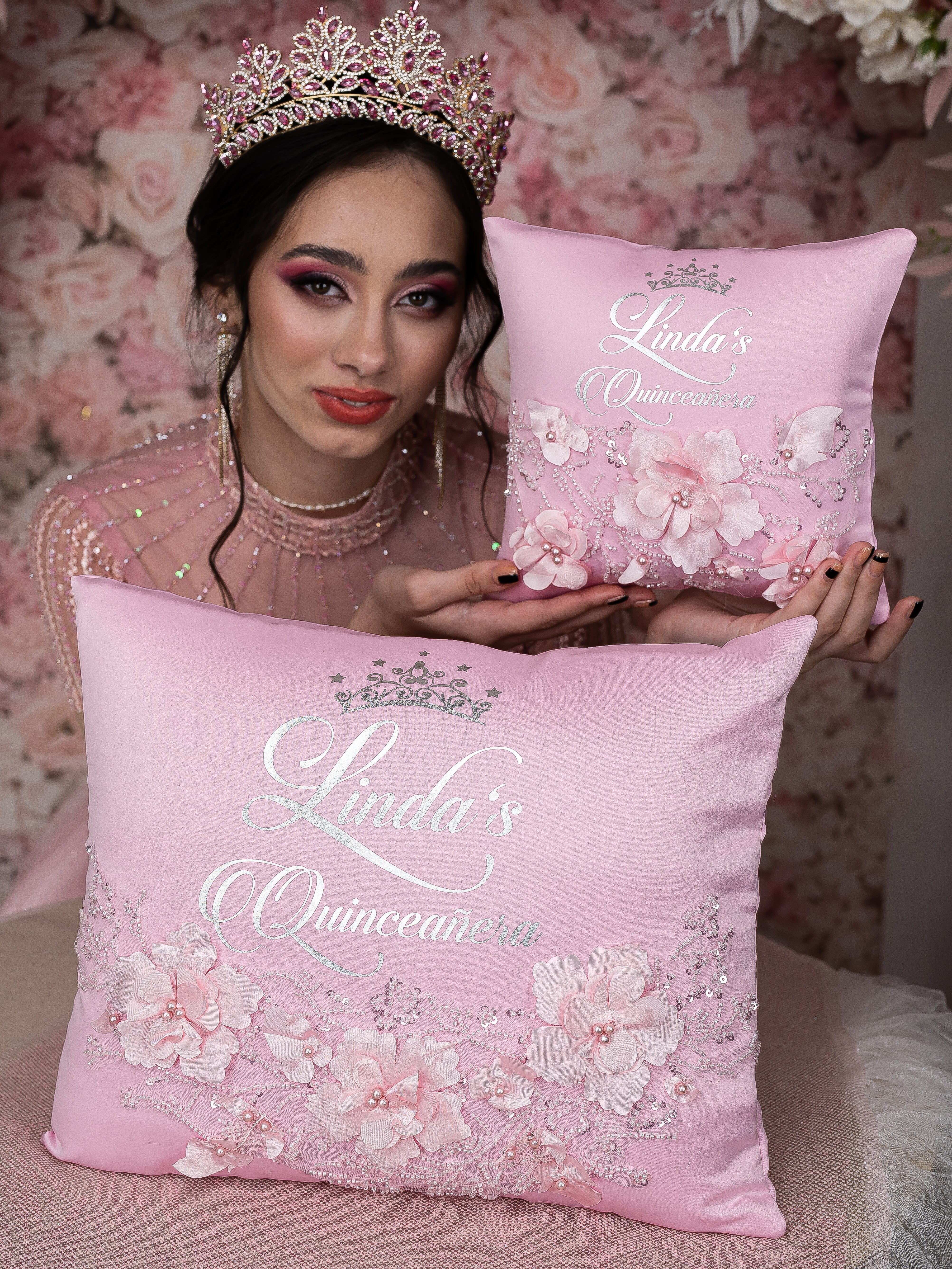 Fuchsia Sweet 16 Pillows