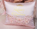 Pink and Gold quinceanera kneeling pillow, shoes pillow