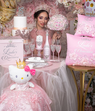 Pink full quinceanera package