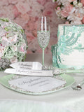 Sage Green silver Quinceanera Brindis Package (5 pcs)