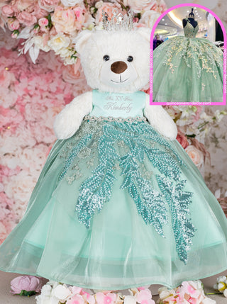 Teddy Bear to match your Quinceanera Dress