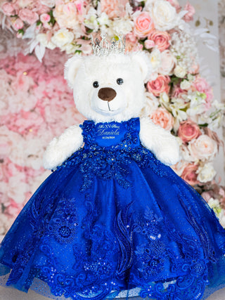 Royal blue el Ultimo Oso de Peluche for quinceanera