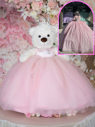 Teddy Bear to match your Quinceanera Dress