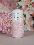 Pink 1 candle for quinceanera