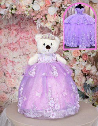 Teddy Bear to match your Quinceanera Dress