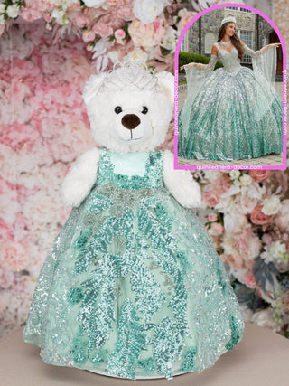 Teddy Bear to match your Quinceanera Dress