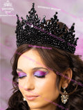 Black Quinceanera Crown, black quince theme, black crown for women, black tiaras and crowns, crown 15, crown sweet 16