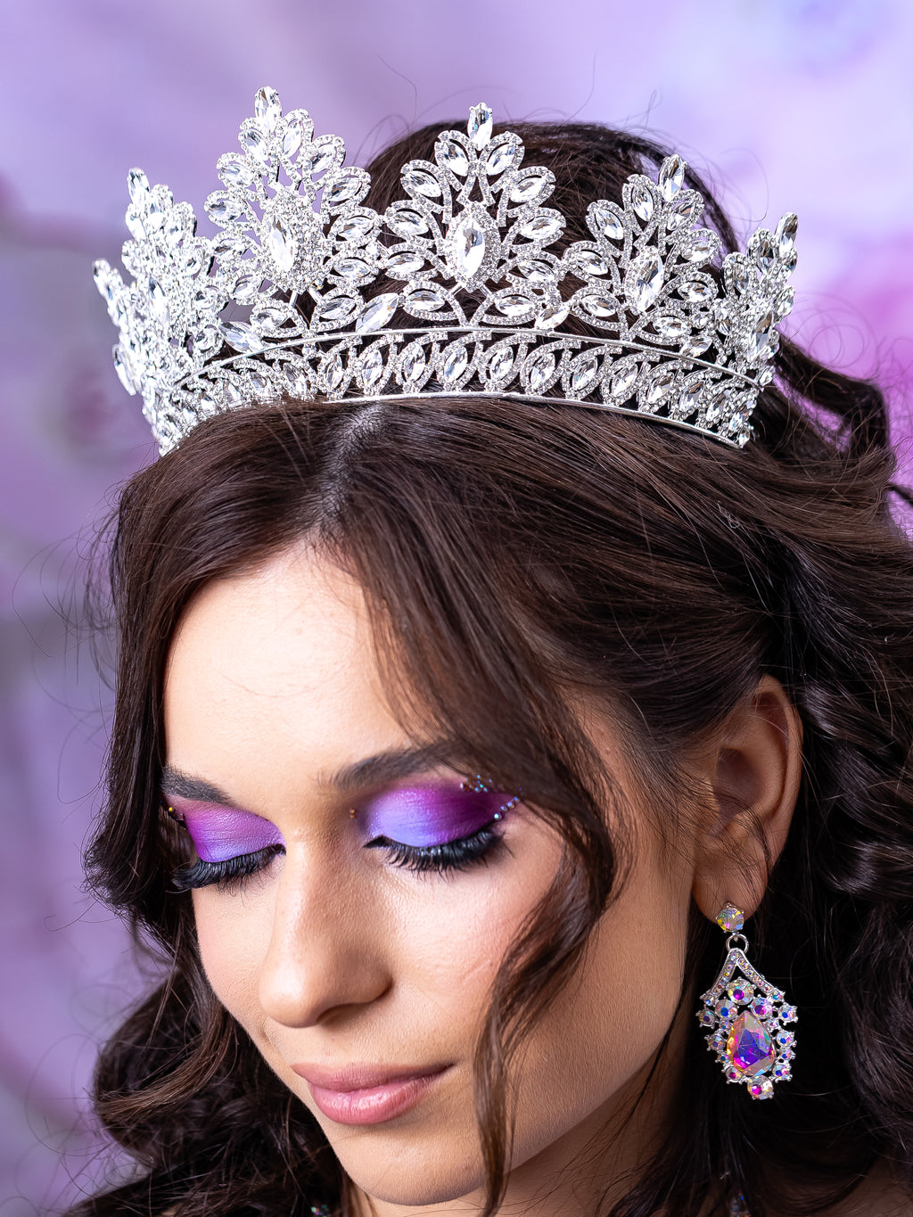 Silver Quinceanera Tiara | Silver Quince Crown | Silver 