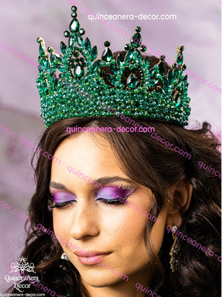 Green Quinceanera Crown