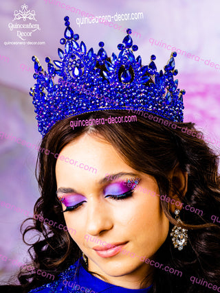 Royal Blue Quinceanera Corona