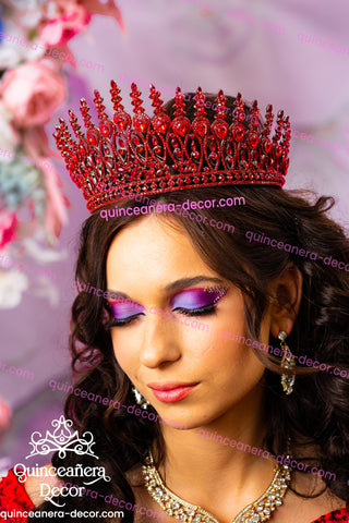 Red Quinceanera Corona