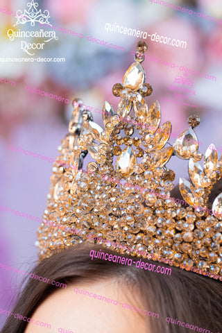 Gold Quinceanera Crown