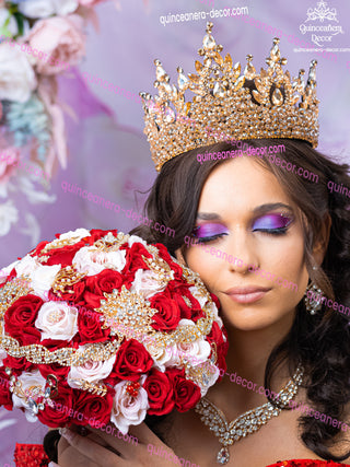 Gold Quinceanera Crown