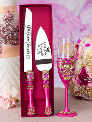 Fuchsia Quinceanera Brindis Package Kitty design