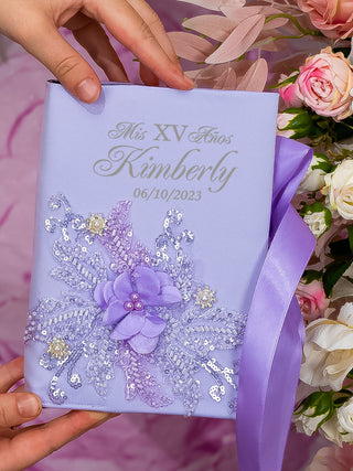 Lilac Quinceanera Bible