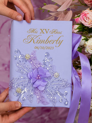 Lavender Quinceanera Bible