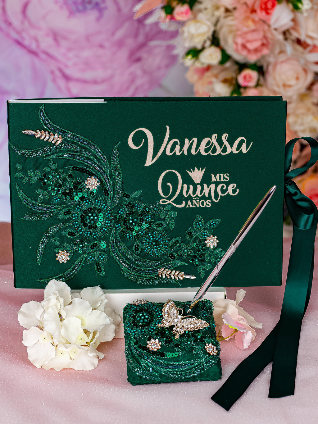 Threehoney 3 pezzi Quinceañera Guest Book Set 15th Quinceanera Threehoney 3 pezzi Quinceañera Guest Book Set 15th Quinceanera