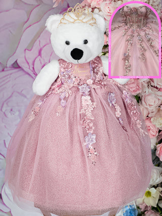 Teddy Bear to match your Quinceanera Dress