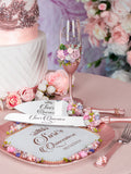 Rose gold blush floral Quinceanera Brindis Package (5 pcs)