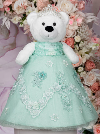 Enchanted Garden theme last teddy bear for quinceanera