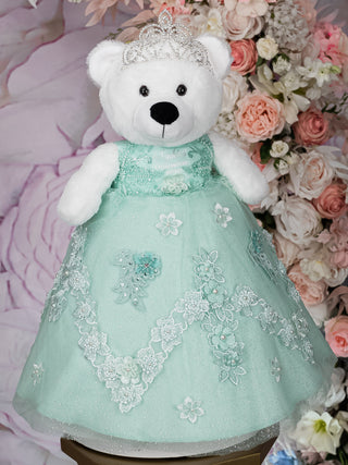 Enchanted Garden theme last teddy bear for quinceanera