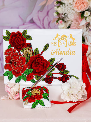 Charro quinceanera guest book