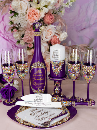 Plum Quinceanera Bottle